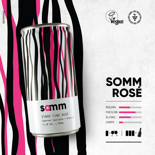 COMPRE 12 SOMM ROSÉ E GANHE 1 SOMM TINTO + 1 SOMM BRANCO + 1 SOMM FRISANTE